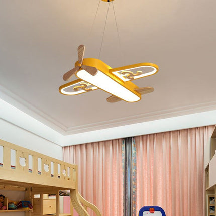 Children’s Ceiling Light – Creative Airplane LED Pendant with Adjustable Brightness