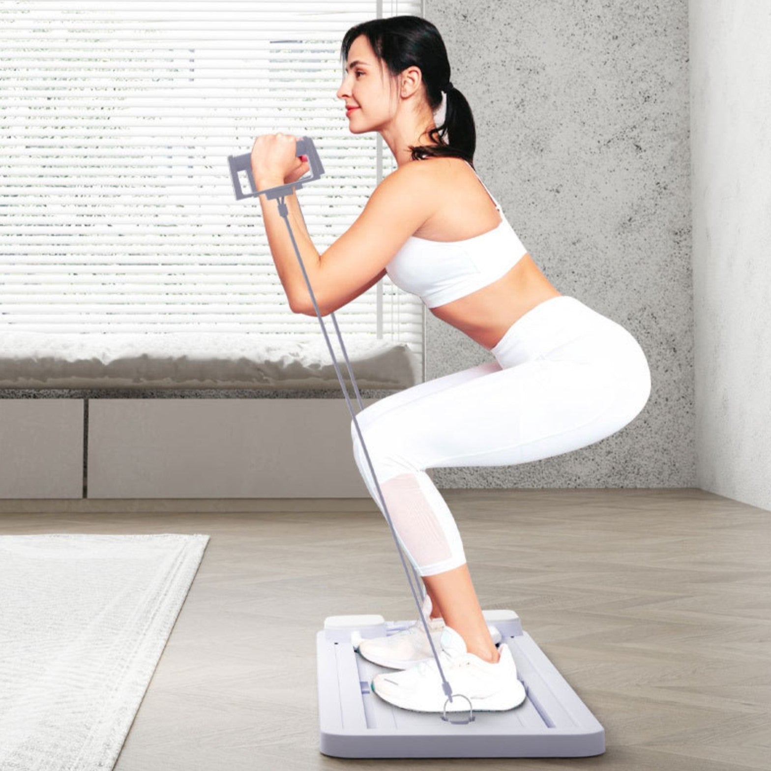 Trainer de résistance Pilates – bande élastique d’entraînement à domicile pour exercices équilibrés du tronc