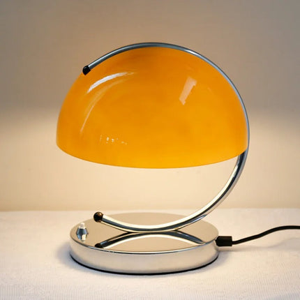 Glass Table Lamp – Modern Mushroom Design with Soft Ambient LED Lighting