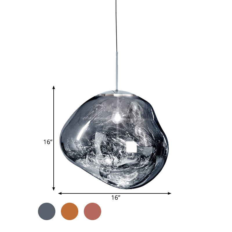 Suspension en verre LunaLux avec élégance moderne et éclairage d’ambiance chaleureux pour les salles à manger