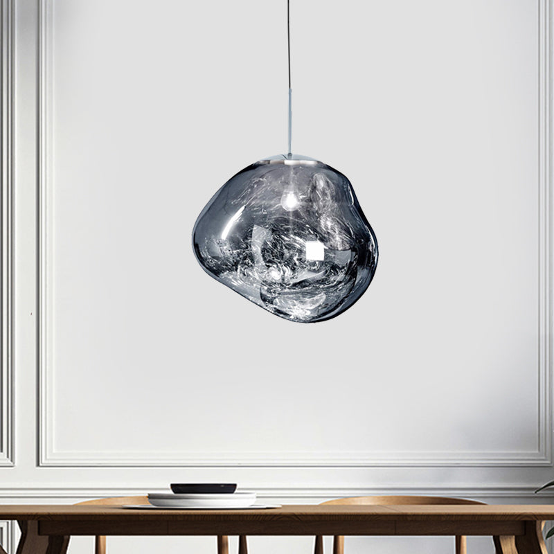 Suspension en verre LunaLux avec élégance moderne et éclairage d’ambiance chaleureux pour les salles à manger