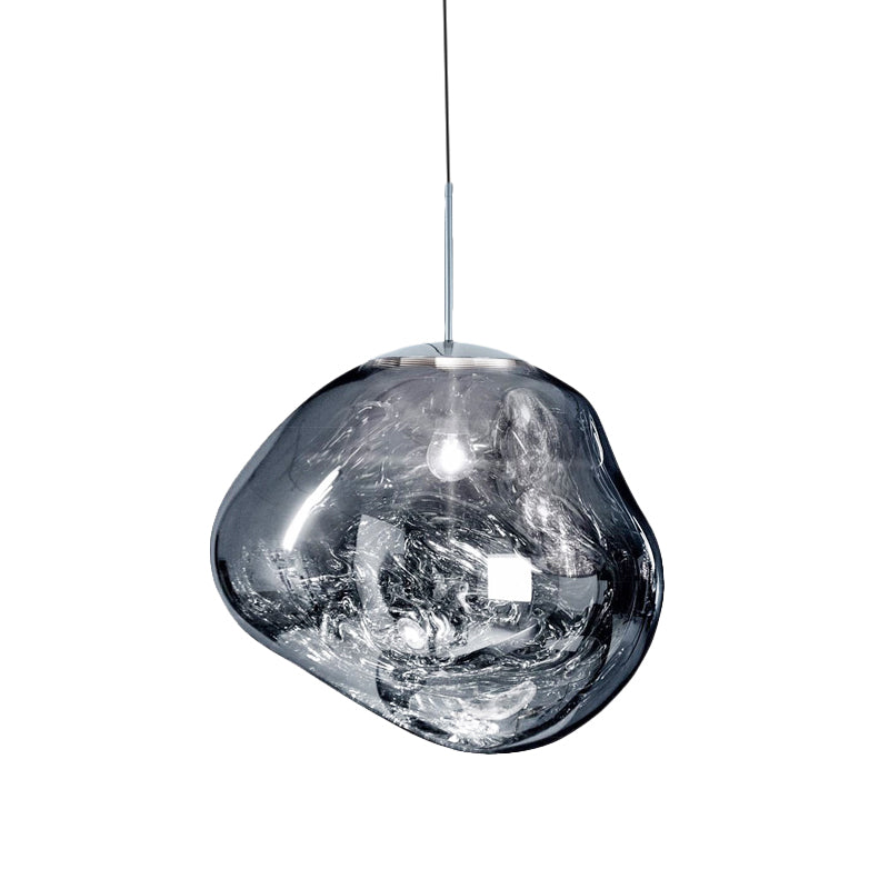 Suspension en verre LunaLux avec élégance moderne et éclairage d’ambiance chaleureux pour les salles à manger