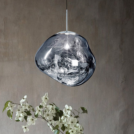 LunaLux Glass Pendant Light with Modern Elegance and Warm Ambient Illumination for Dining Areas