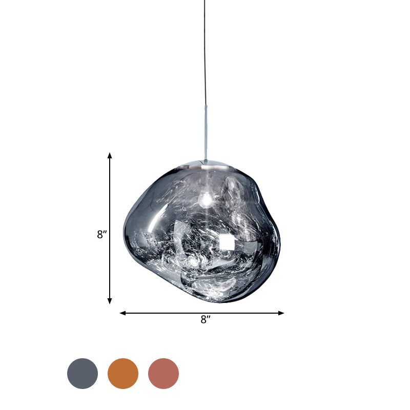 Suspension en verre LunaLux avec élégance moderne et éclairage d’ambiance chaleureux pour les salles à manger