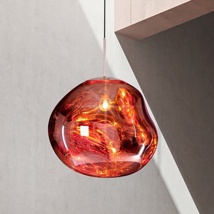 LunaLux Glass Pendant Light with Modern Elegance and Warm Ambient Illumination for Dining Areas