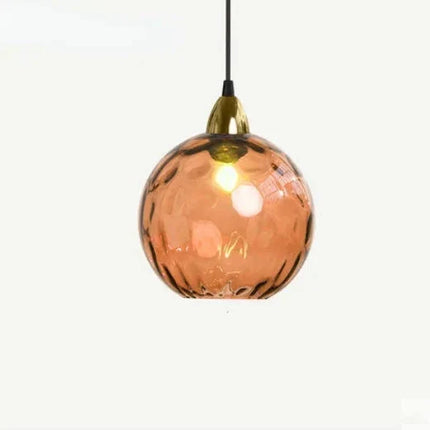 Glass Pendant Lamp – Modern Clear Glass Design with Warm Ambient Lighting