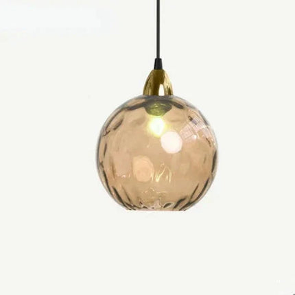 Glass Pendant Lamp – Modern Clear Glass Design with Warm Ambient Lighting