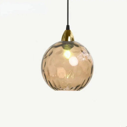 Glass Pendant Lamp – Modern Clear Glass Design with Warm Ambient Lighting