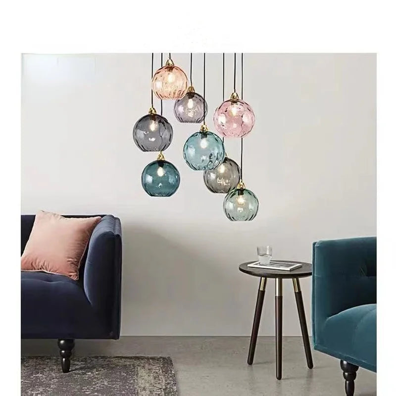 Glaskugle – Glaspendel med Moderne Design og Stemningsfuldt Lys