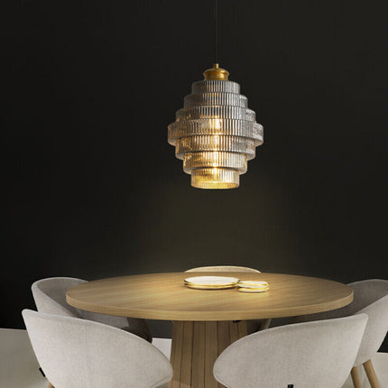 Glass Pendant Light – Bottle-Shaped Design with Brass Finish & Elegant Vintage Aesthetic