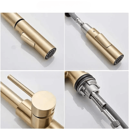 Kitchen Faucet – 360° Rotating Design with Single-Lever Control & Durable Brass Construction
