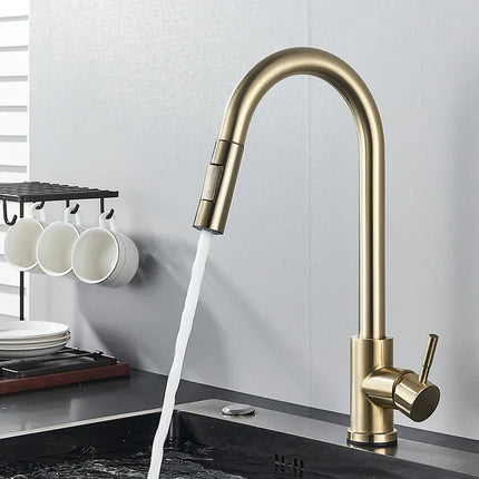 Kitchen Faucet – 360° Rotating Design with Single-Lever Control & Durable Brass Construction