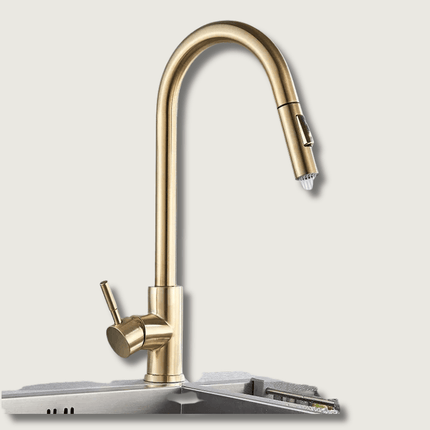 Kitchen Faucet – 360° Rotating Design with Single-Lever Control & Durable Brass Construction