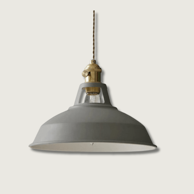 Industrial Pendant Lamp – Retro Metal Design with Warm Ambient E27 Lighting