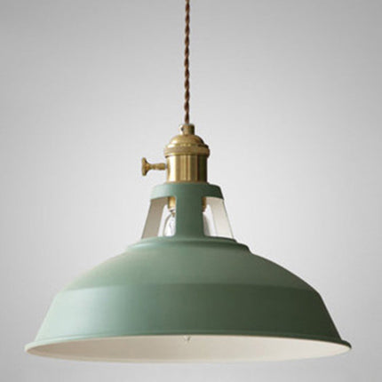 Industrial Pendant Lamp – Retro Metal Design with Warm Ambient E27 Lighting