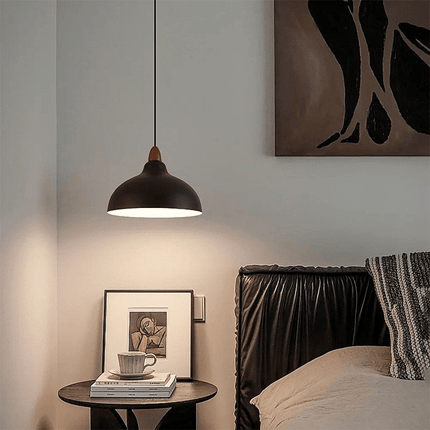 Pendant Light – Scandinavian Design with Adjustable Cord & Durable Wood-Metal Construction
