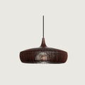 Wooden Pendant Lamp – Japandi-Inspired Design with Soft Warm Ambient Lighting