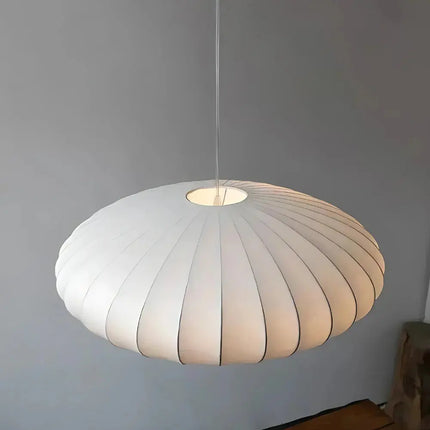 Silk Pendant Lamp – Japandi-Inspired Design with Soft Ambient Glow