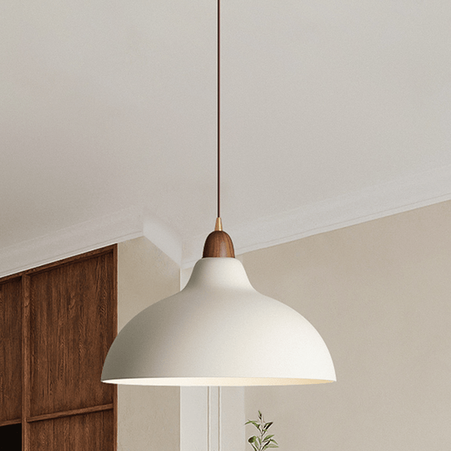 Pendant Light – Scandinavian Design with Adjustable Cord & Durable Wood-Metal Construction