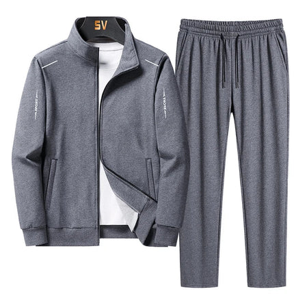 Men’s Tracksuit Set – Lightweight Polyester Jacket & Pants with Comfortable Fit