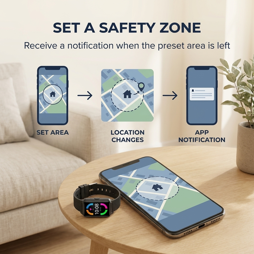 Montre connectée senior – Suivi GPS 4G, détection de chute et appel SOS