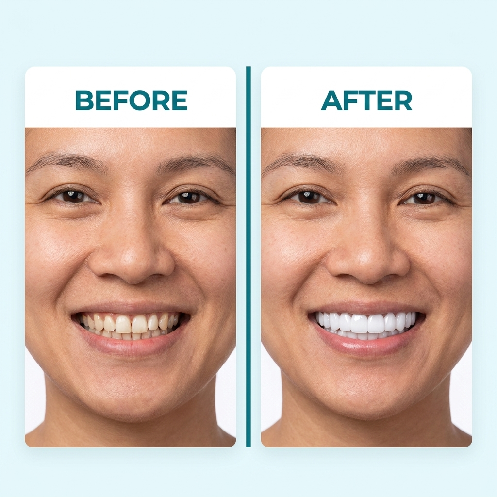 Facettes à clipser – Couvre-dents amovibles supérieurs et inférieurs