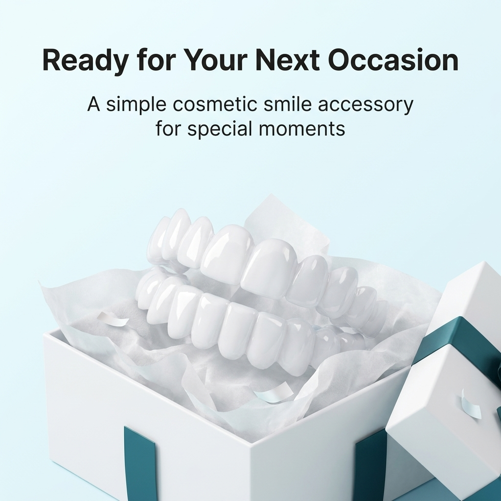 Facettes à clipser – Couvre-dents amovibles supérieurs et inférieurs