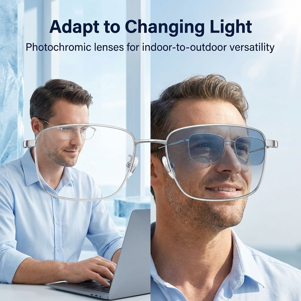 Progressieve multifocale bril – meekleurende leesbril met blauwlichtfilter