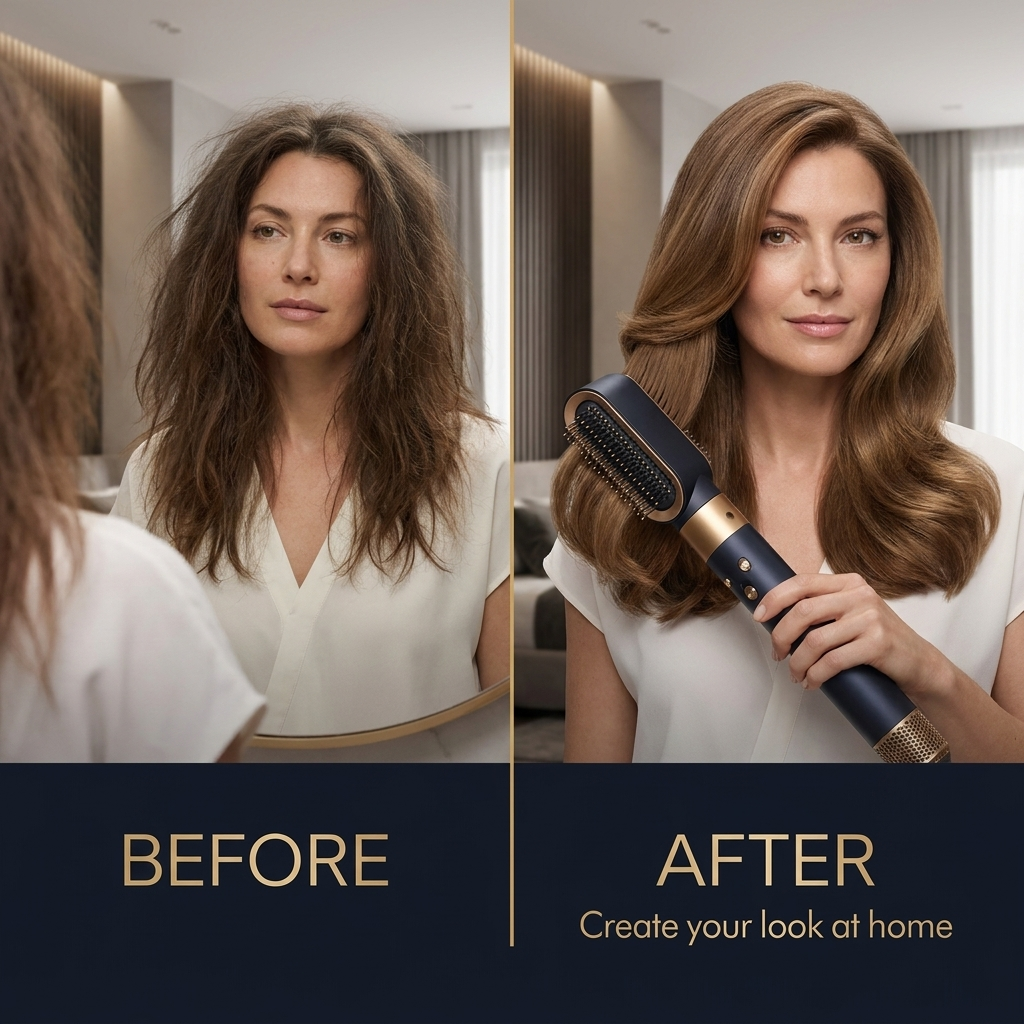 5-in-1 Hair Styler – Powerful 1000W Tool with Ionic Technology & Versatile Attachments