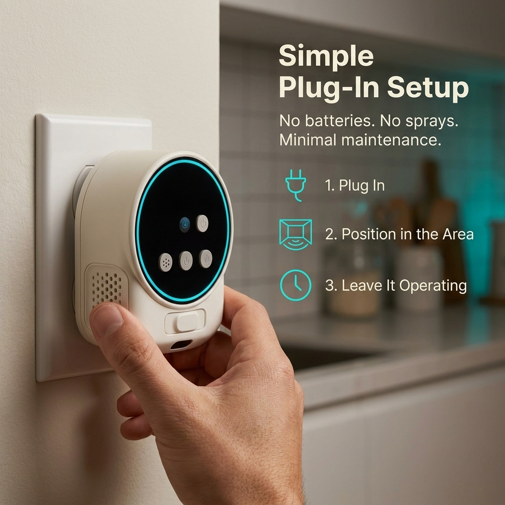 Ultrasonic Rodent Repeller – 3200 sq ft Coverage, Silent & Plug-In Design