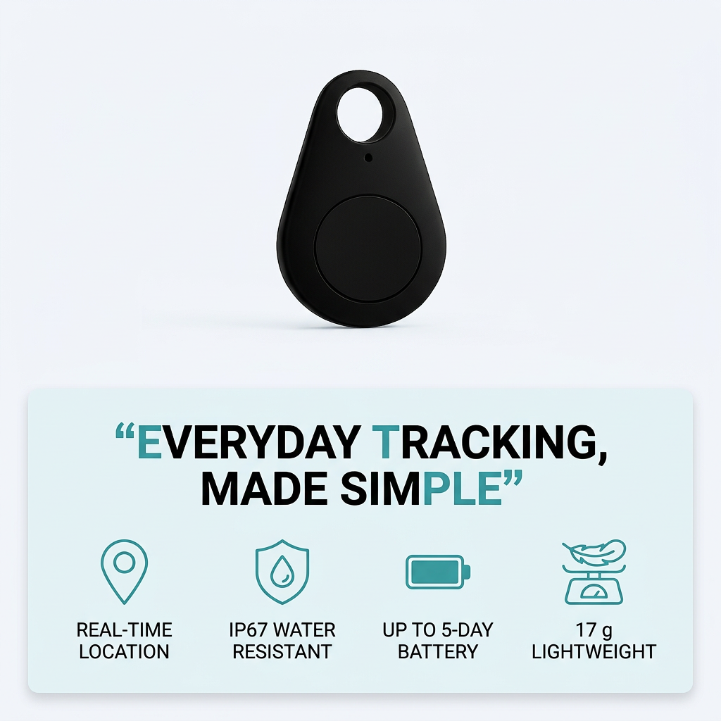 Child GPS Tracker – Live Location, SOS Alert & Waterproof Design