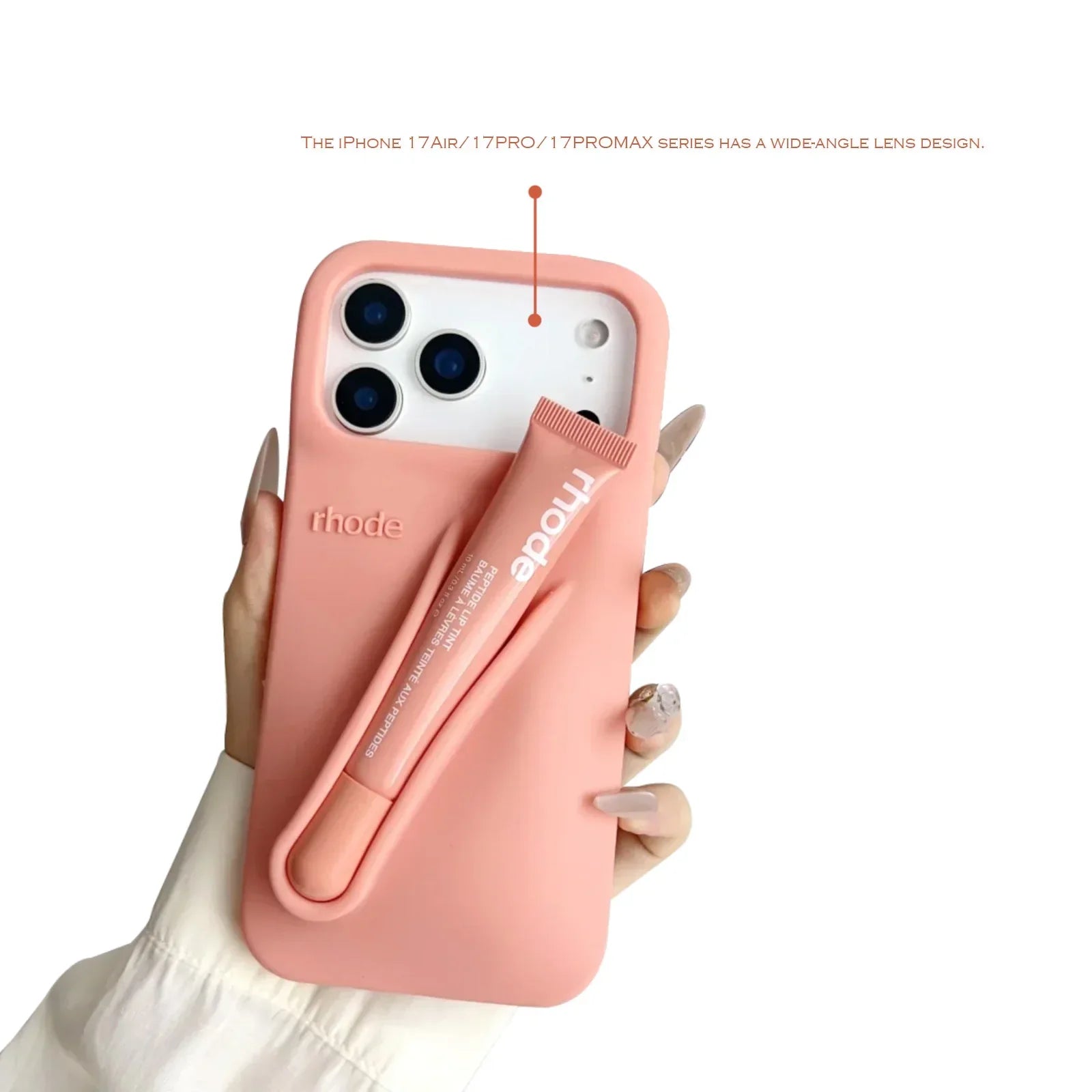 iPhone Case with Lip Gloss Set for iPhone 13-17 2