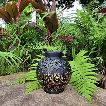 Solar Hanging Lamp – Decorative Iron Design with Warm LED Light & Outdoor Energy Efficiency