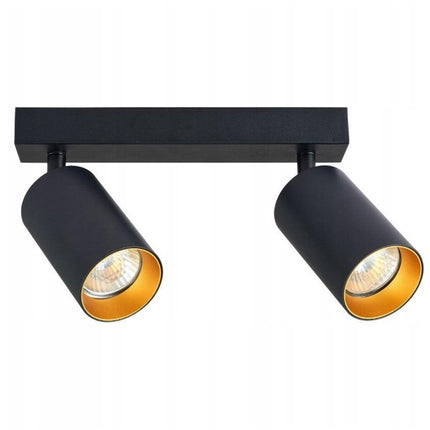 2-Spot Track Light – Adjustable Metal Fixture with Flexible GU10 Compatibility