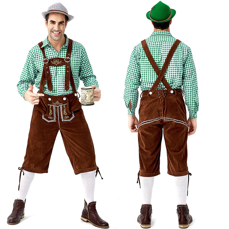 Viktor – German Men's Oktoberfest Lederhosen – For Parties & Festivals