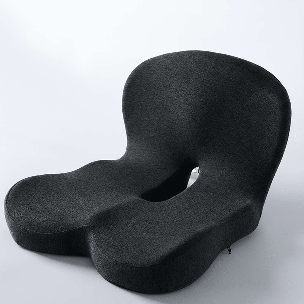 Coussin de siège ergonomique – Confort en mousse à mémoire, base antidérapante et housse lavable