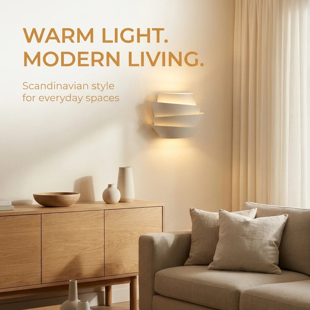 Moderne wandlamp – Scandinavische metalen wandlamp met twee lichtpunten voor warme sfeer