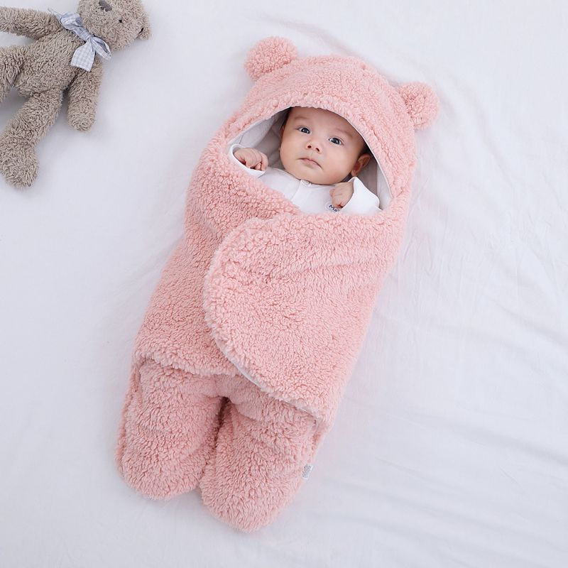 Couverture d'emmaillotage pour bébé – Enveloppe douce, respirante et facile à utiliser pour nouveau-nés