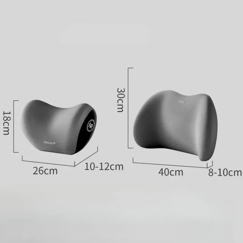 Coussin de voiture ergonomique – Support lombaire et cervical en mousse à mémoire de forme pour une conduite confortable