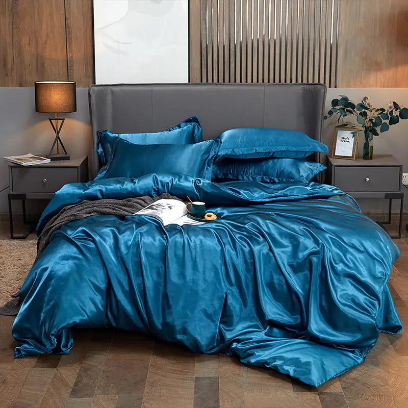 LuxeBreeze – Sommerfrisk Satin Dynebetræk med Åndbar Komfort