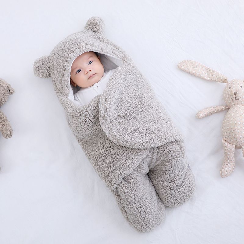 Couverture d'emmaillotage pour bébé – Enveloppe douce, respirante et facile à utiliser pour nouveau-nés