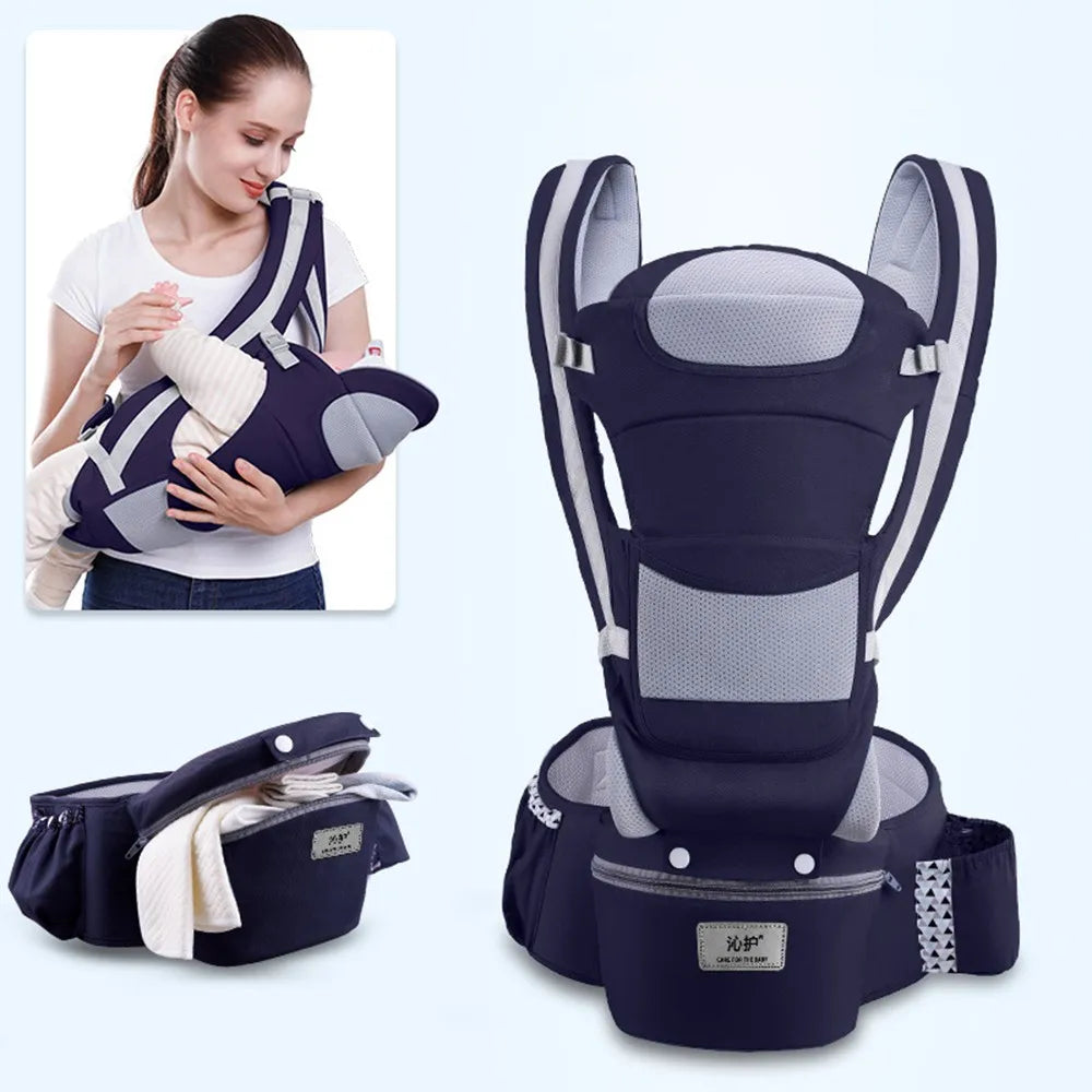 Porte-Bébé Ergonomique – Design Confortable, Ajustable & Respirant pour un Usage Quotidien