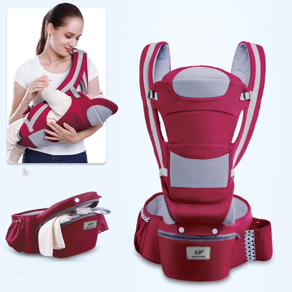 Porte-Bébé Ergonomique – Design Confortable, Ajustable & Respirant pour un Usage Quotidien