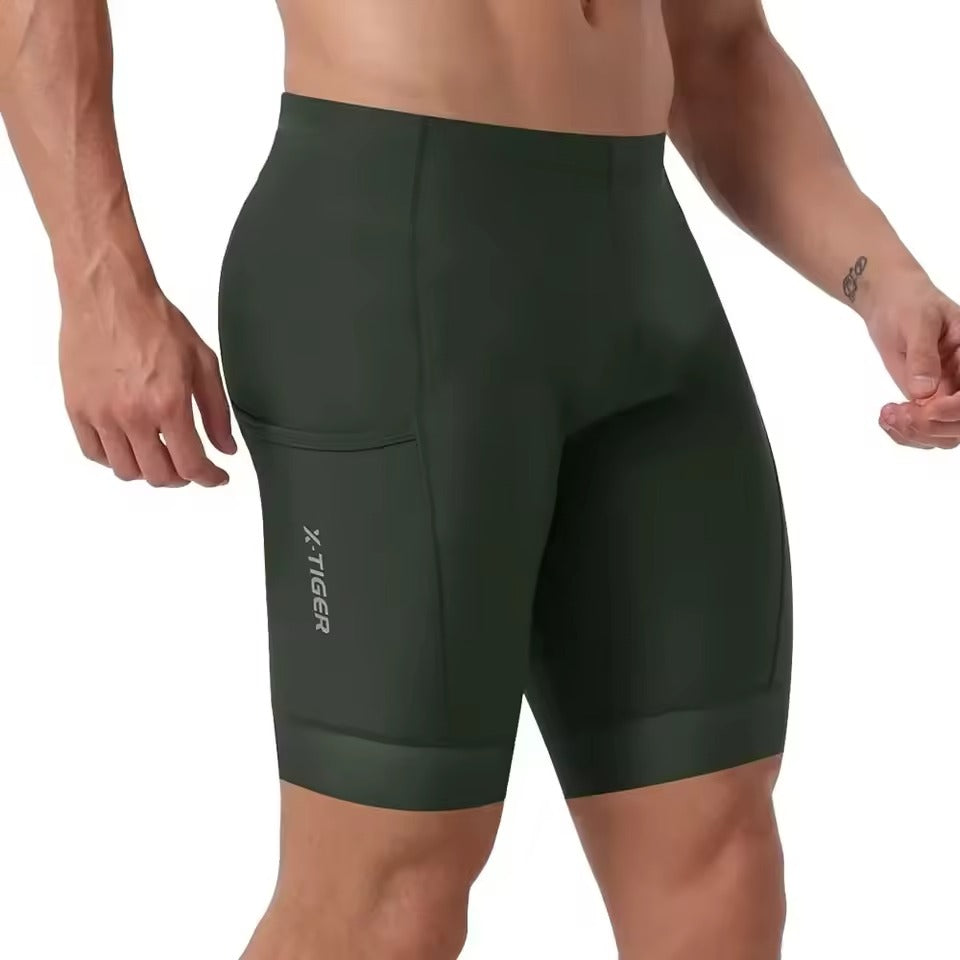 Men's Cycling Shorts – Gel Padding with Grip Legs and Reflective Trim