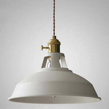 Industrial Pendant Lamp – Retro Metal Design with Warm Ambient E27 Lighting