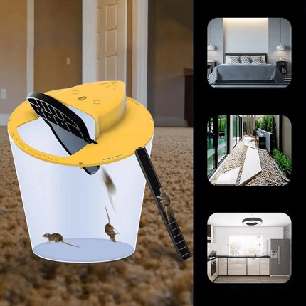 Bucket Lid Mouse Trap – Reusable Multi-Catch Design with Tool-Free Setup
