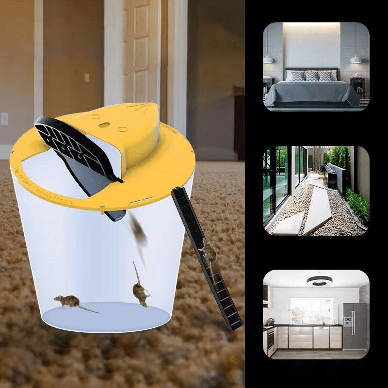Piège à Souris avec Couvercle de Seau – Design Réutilisable Multi-Captures avec Installation Sans Outils