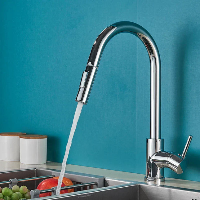 Kitchen Faucet – 360° Rotating Design with Single-Lever Control & Durable Brass Construction