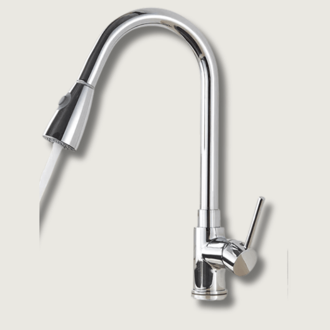 Kitchen Faucet – Flexible Spout with Single-Lever Control & Durable Brass Construction