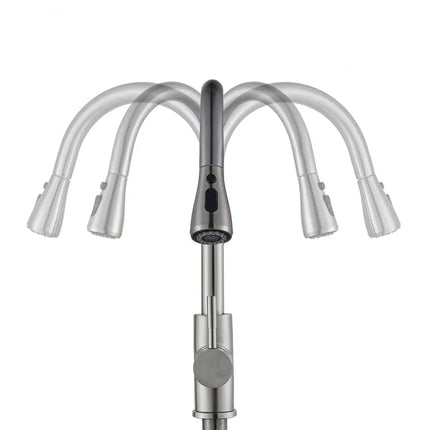 Kitchen Faucet – Flexible Spout with Single-Lever Control & Durable Brass Construction